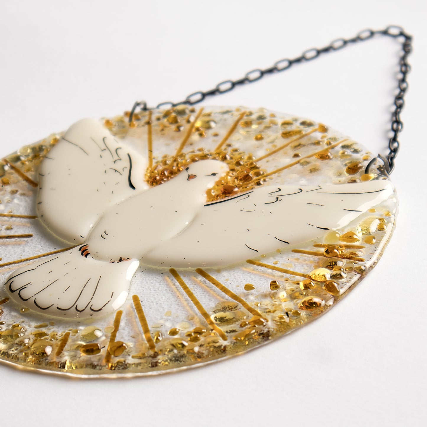 Fused Glass Holy Spirit
