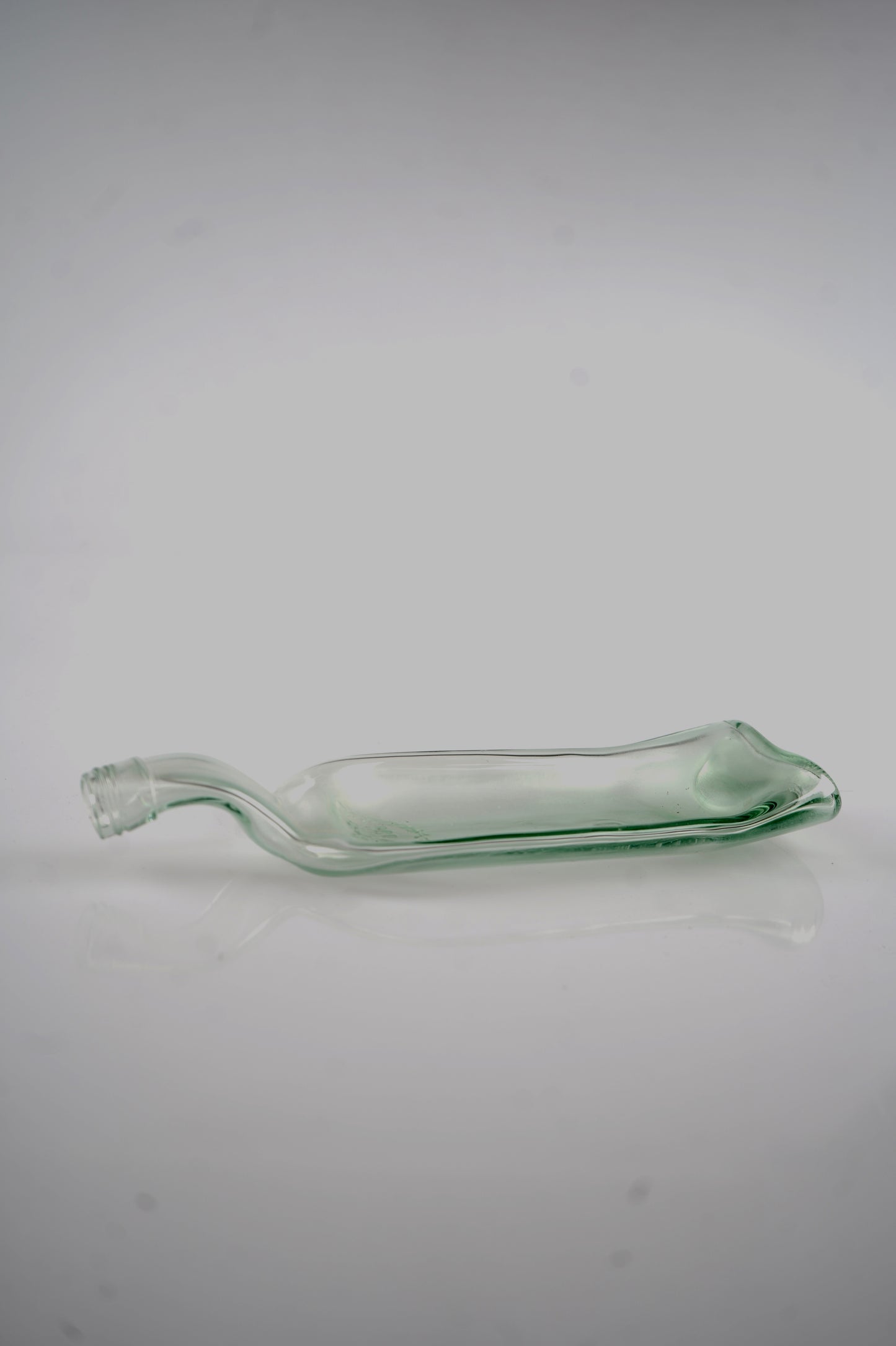 Fused Wine Bottle Glass Serving Platter