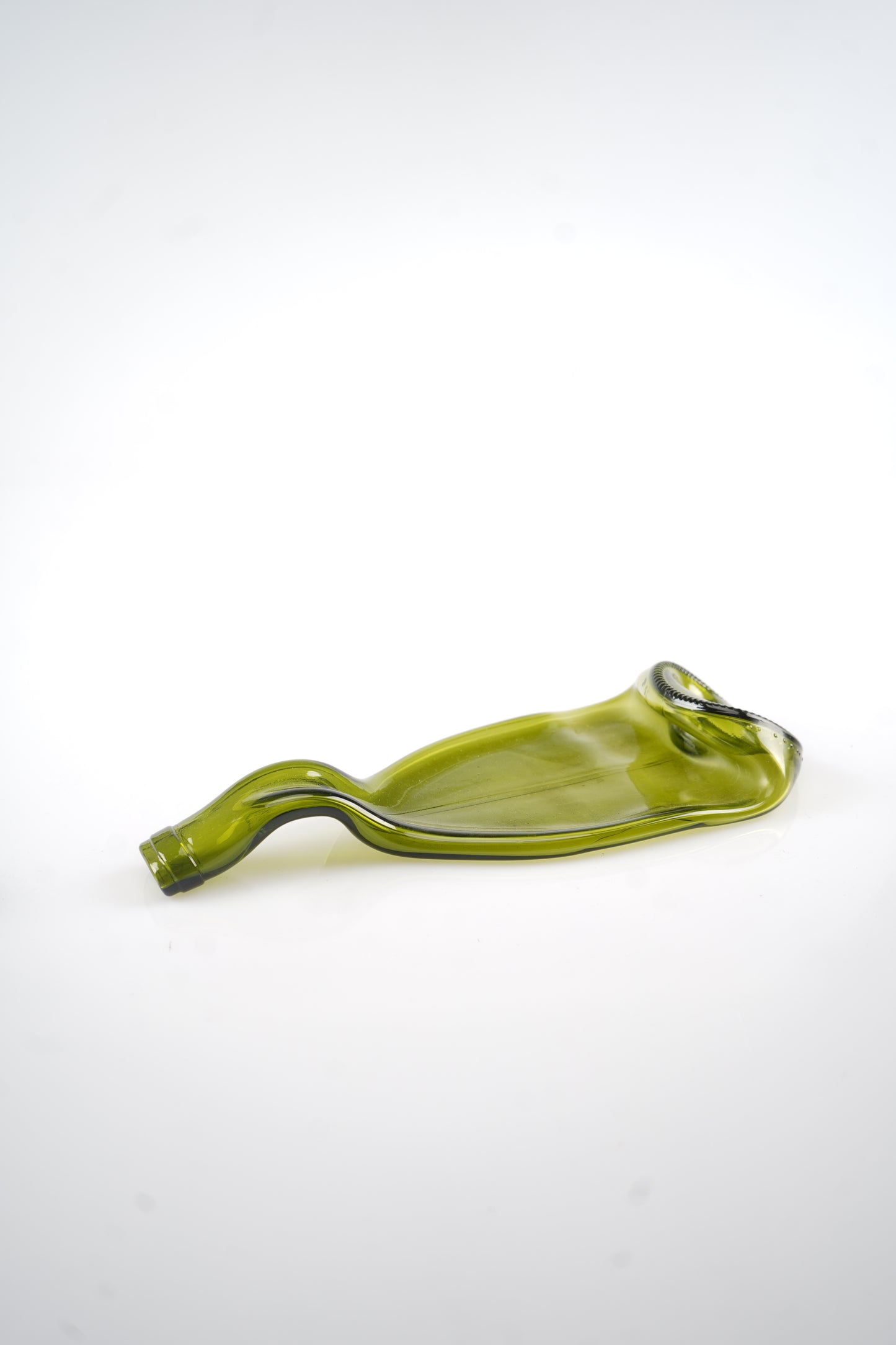Fused Wine Bottle Glass Serving Platter