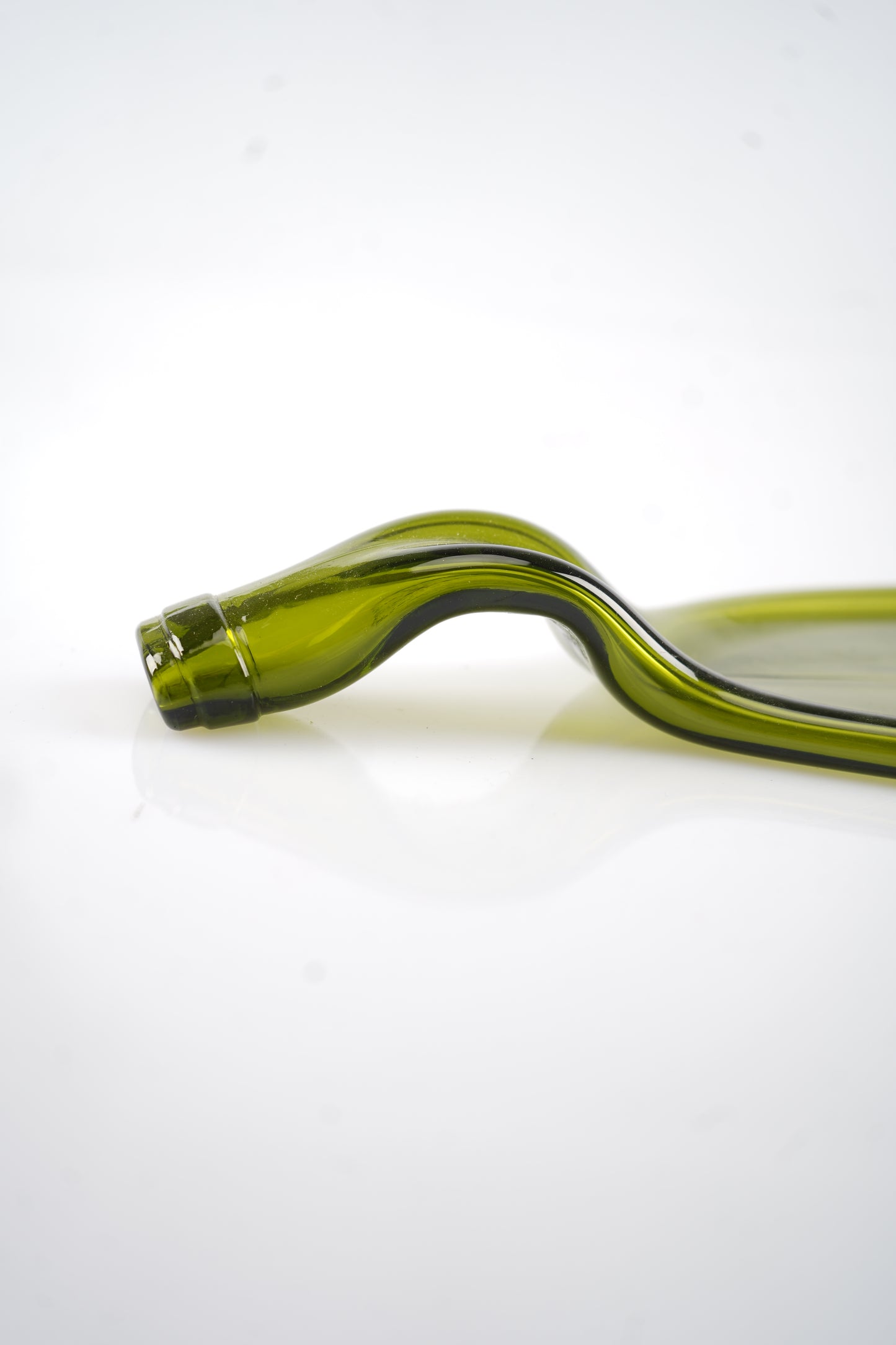 Fused Wine Bottle Glass Serving Platter