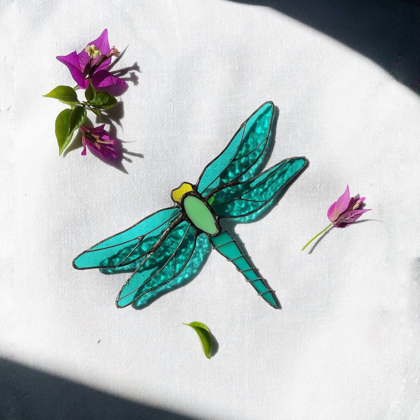 Dragonfly Stained Glass Suncatcher