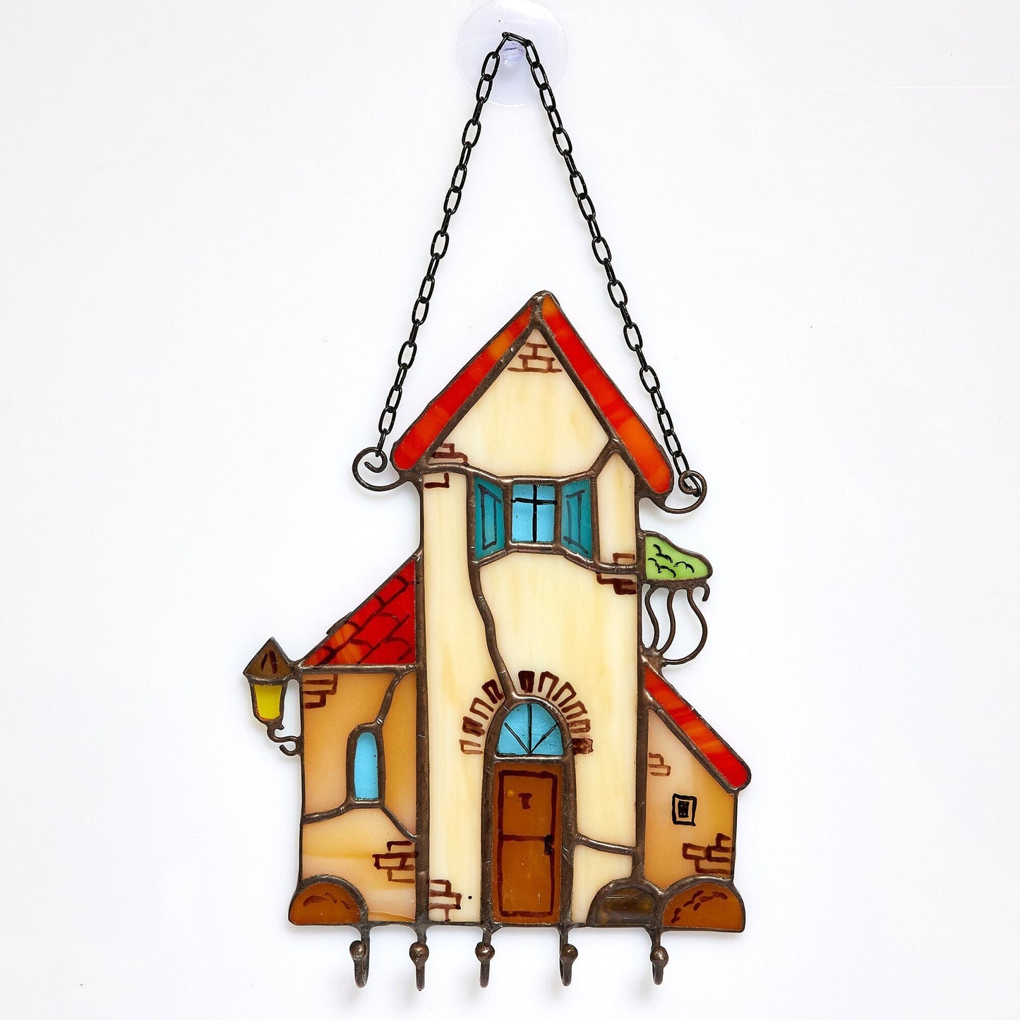 Wall Stained Glass Key Holder