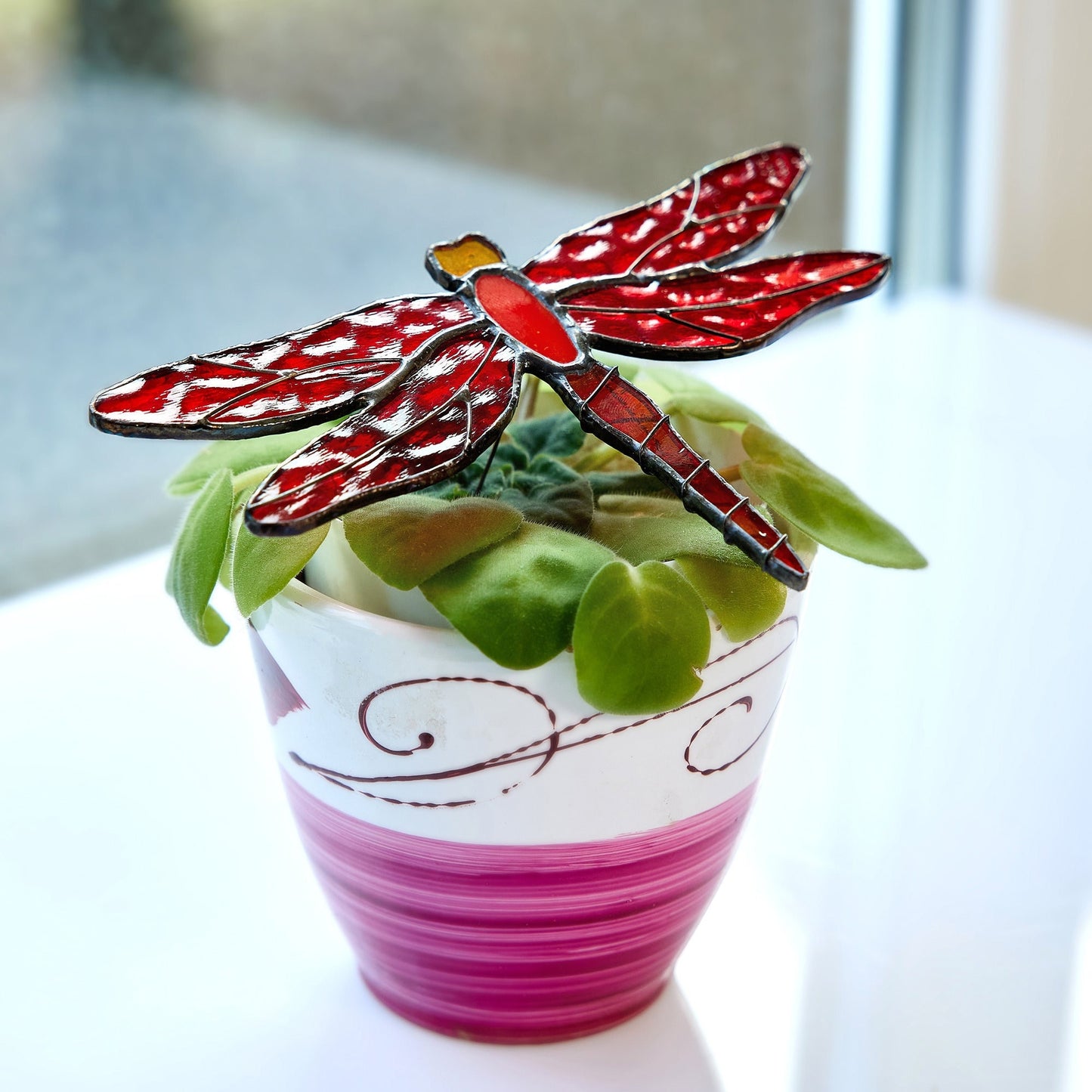 Dragonfly Stained Glass Suncatcher