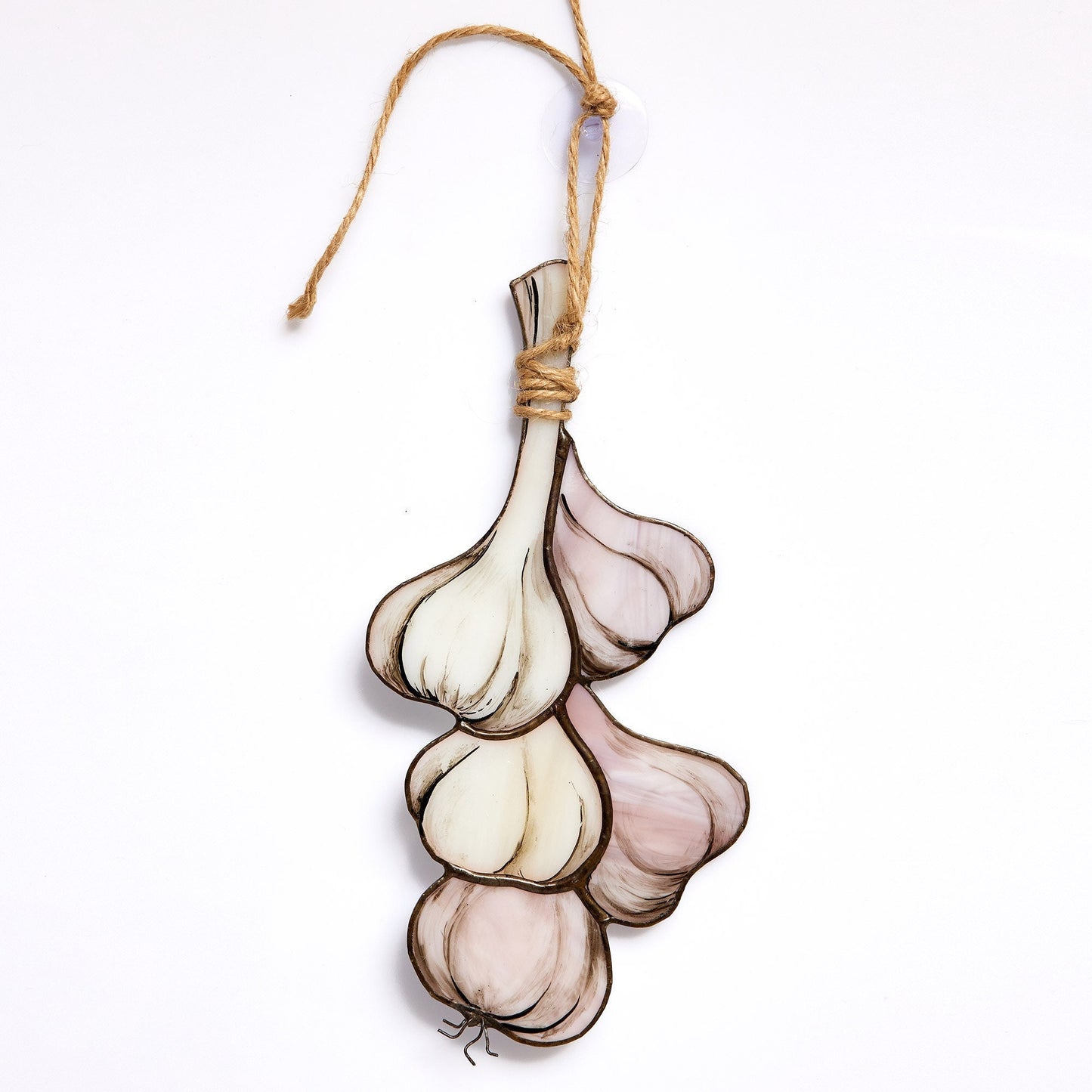 Garlic Stained Glass Kitchen Decor