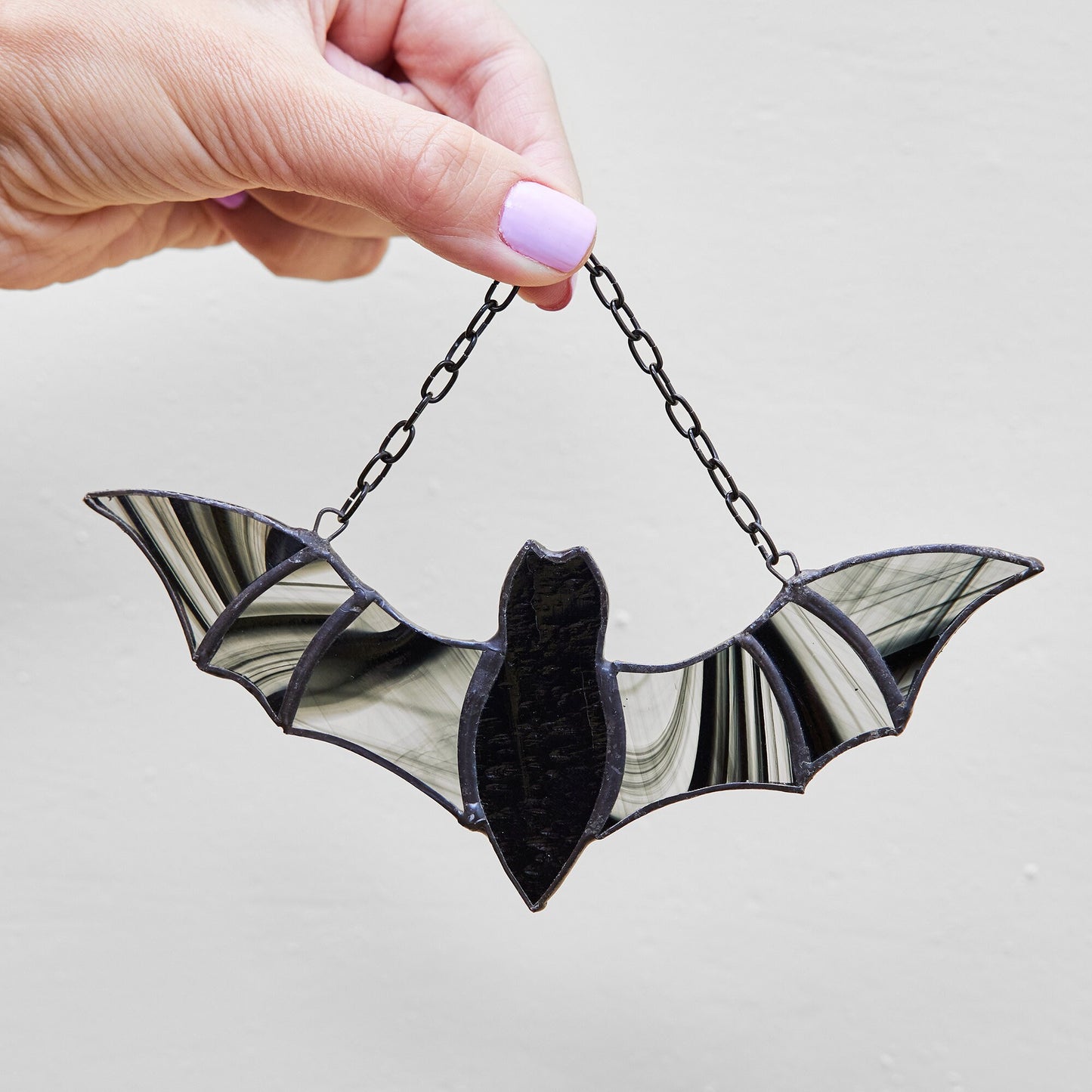 Halloween Bat Stained Glass Decoration