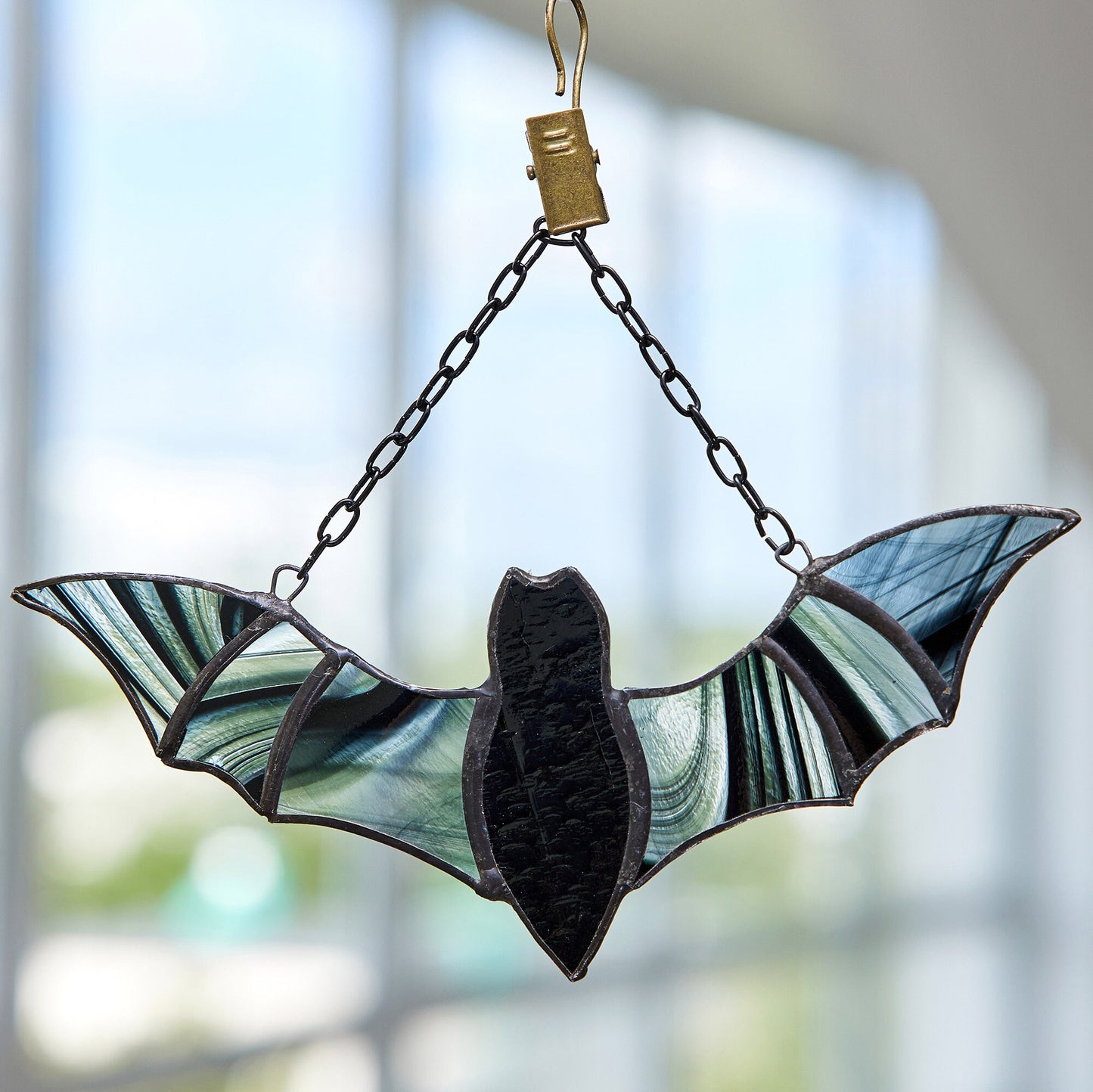 Halloween Bat Stained Glass Decoration