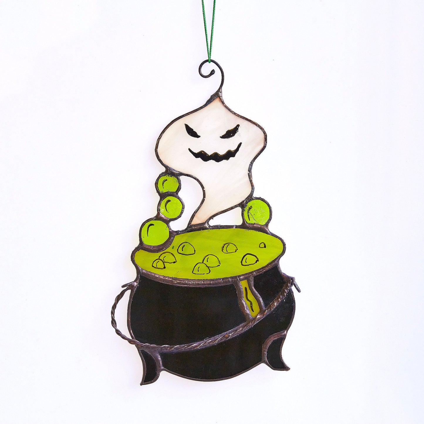 Poison Pot Stained Glass Halloween Decoration