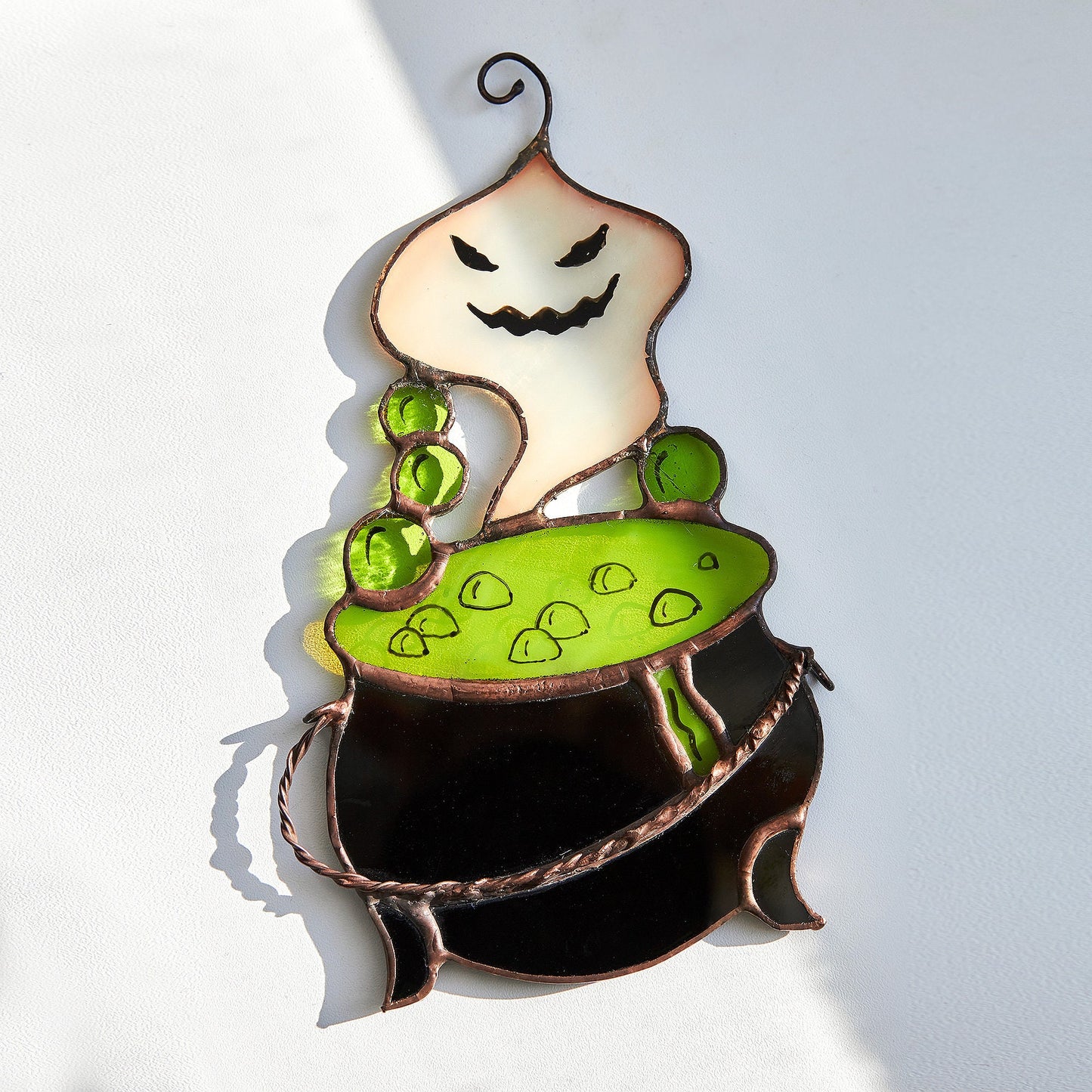 Poison Pot Stained Glass Halloween Decoration
