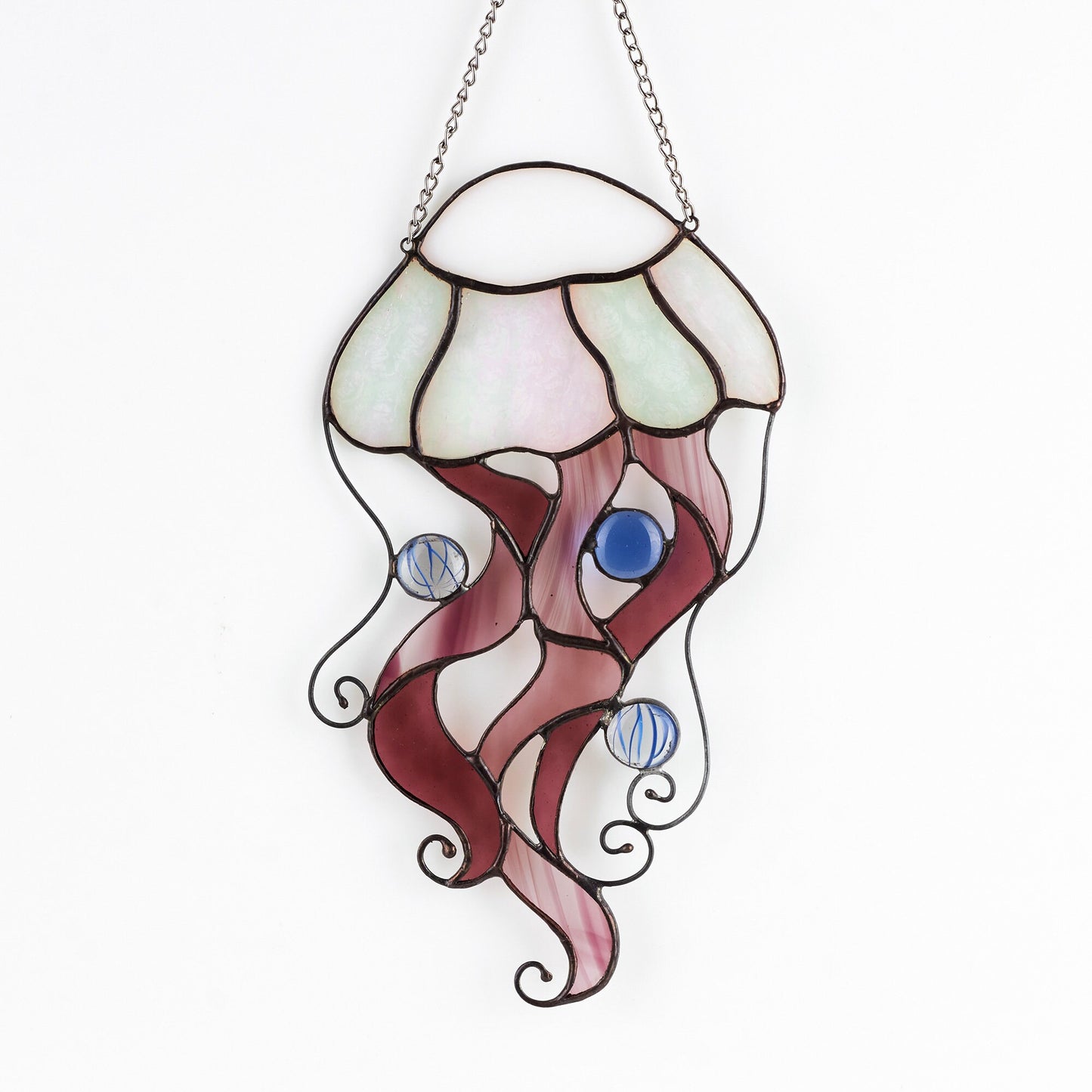 Jellyfish Stained Glass Suncatcher