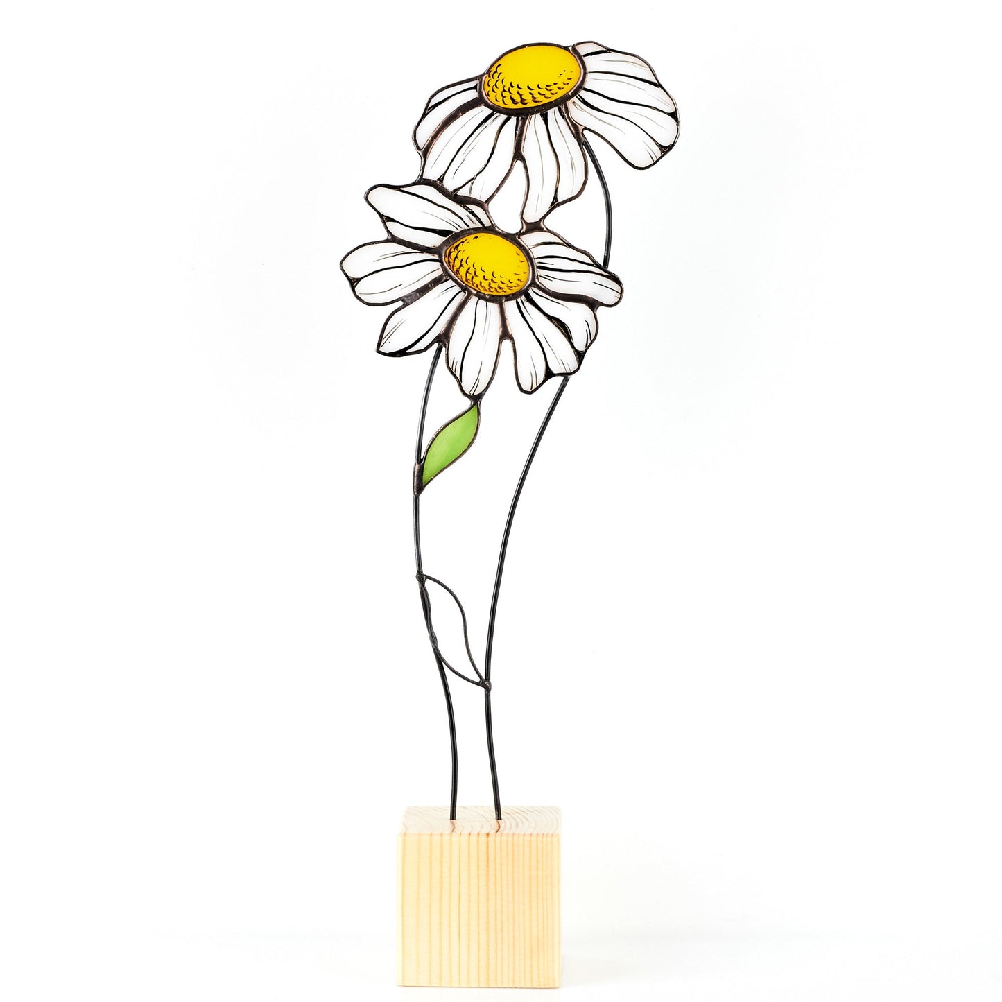 Сhamomile Flower Stained Glass Tabletop
