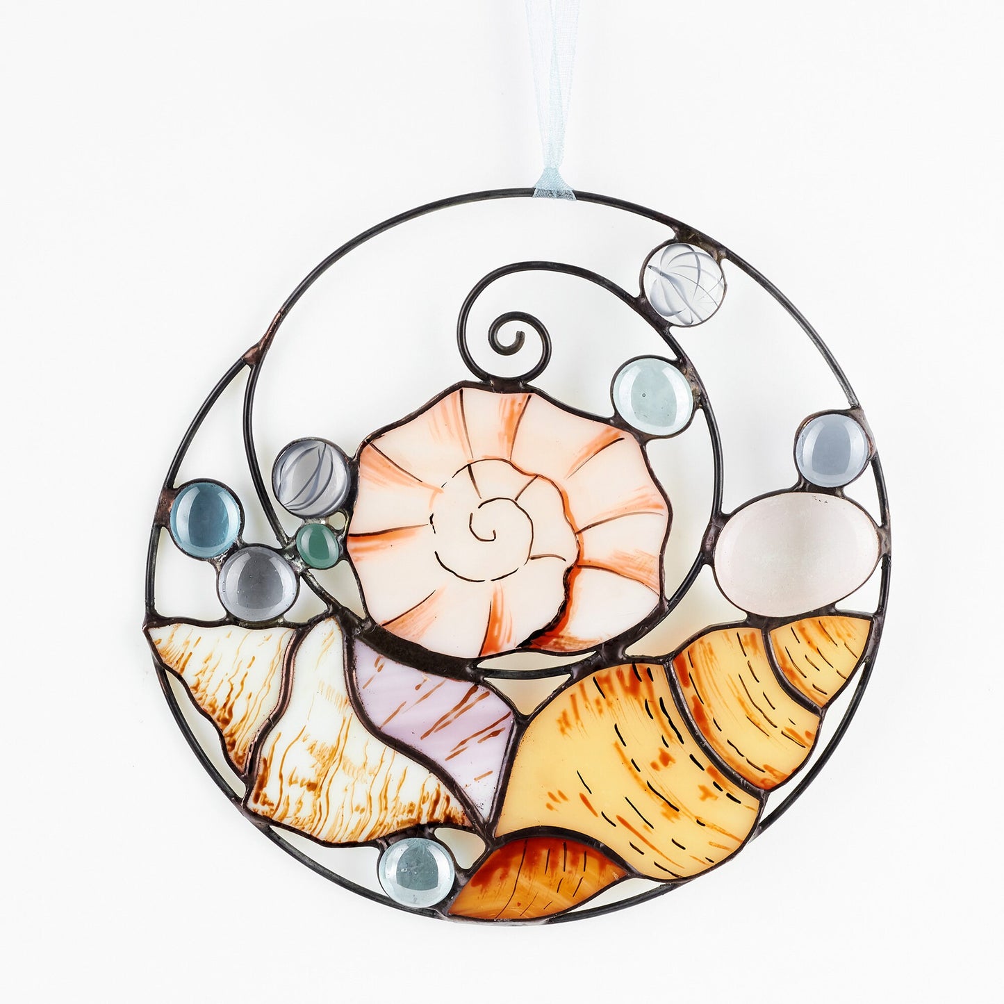 Sea Shells Stained Glass Suncatcher