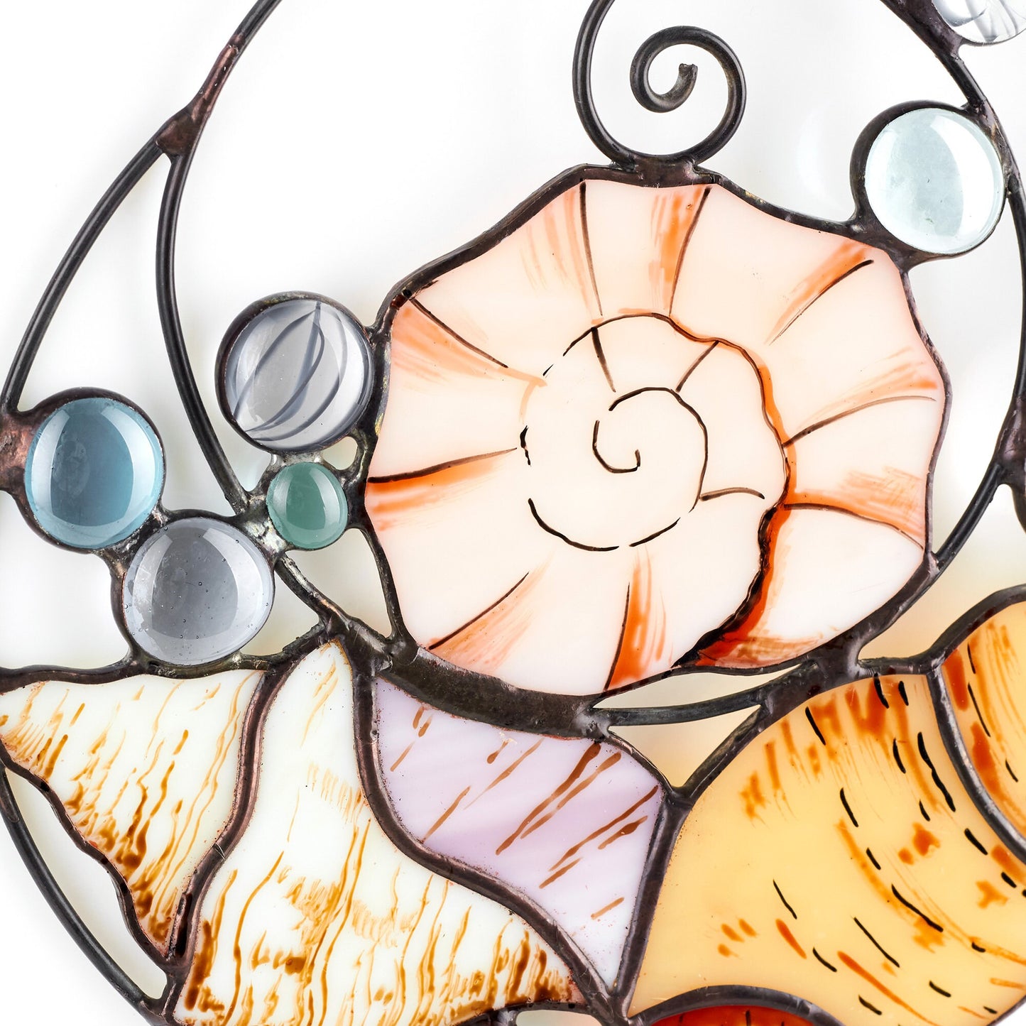 Sea Shells Stained Glass Suncatcher