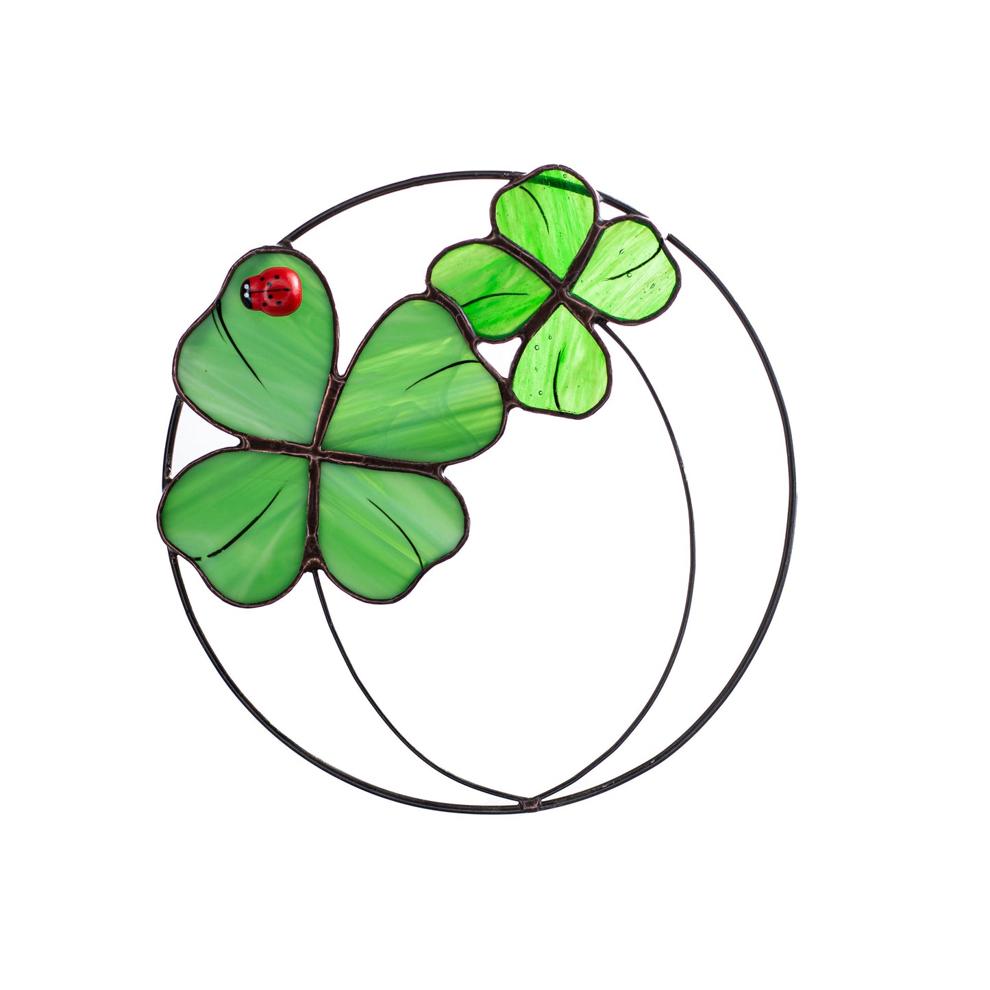 Four Leaf Clover Stained Glass Suncatcher