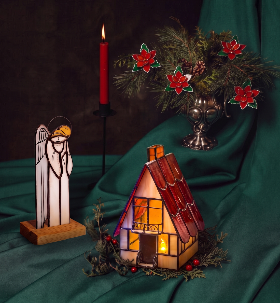 Stained Glass Christmas Decorations We Love