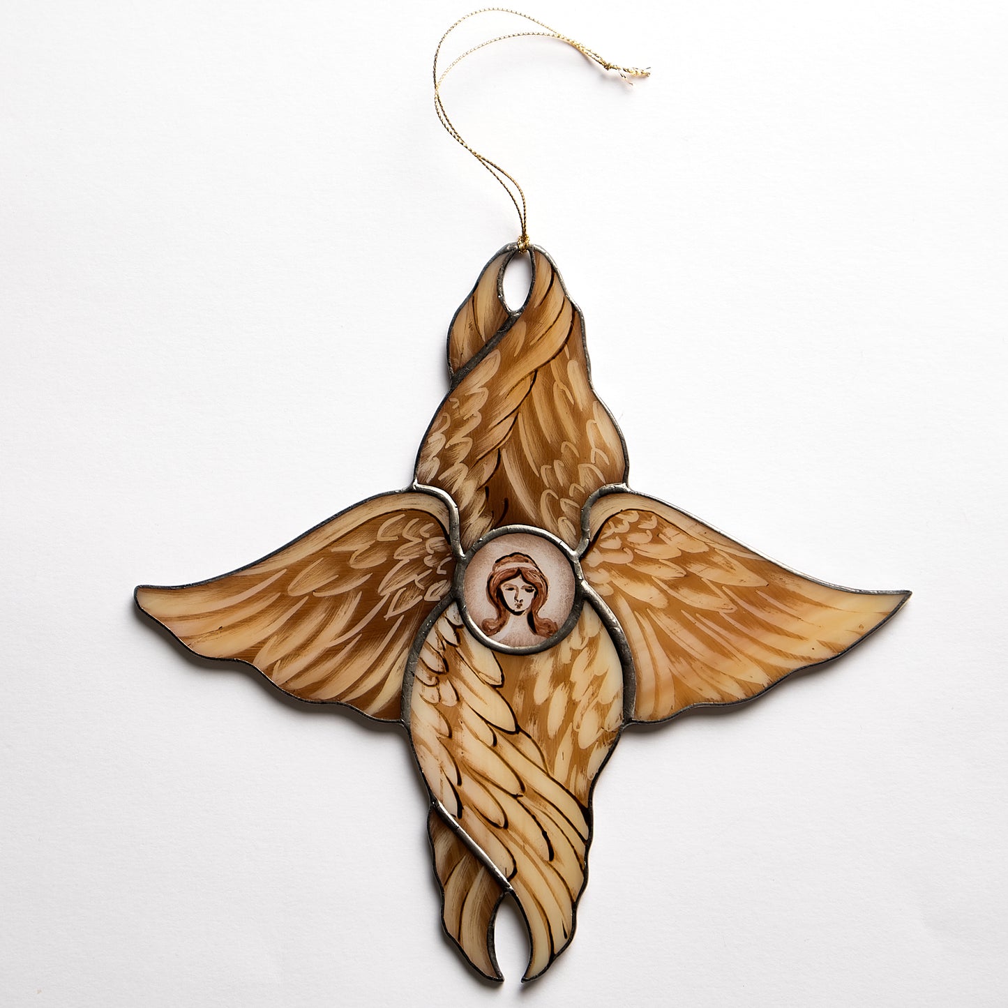 Stained Glass Cherub Sun Catcher