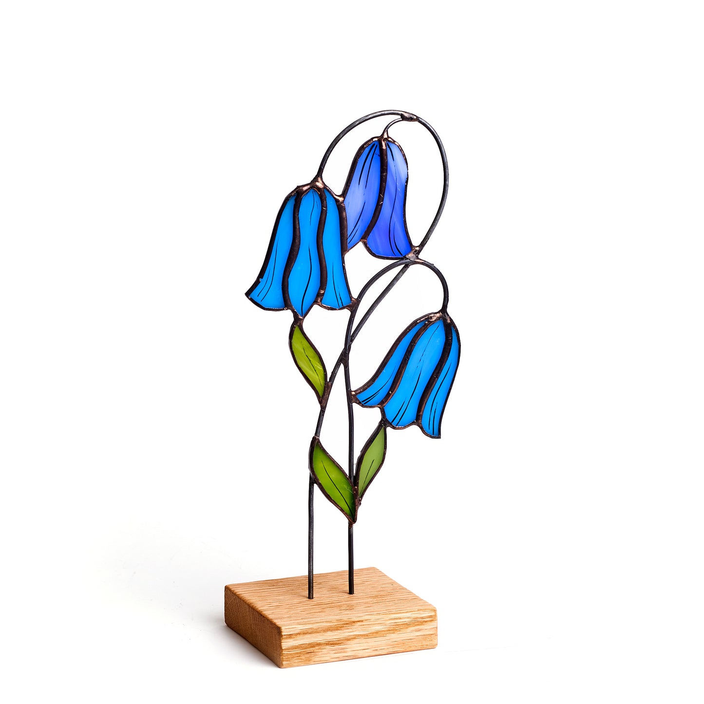 Bluebell Flower Stained Glass Tabletop