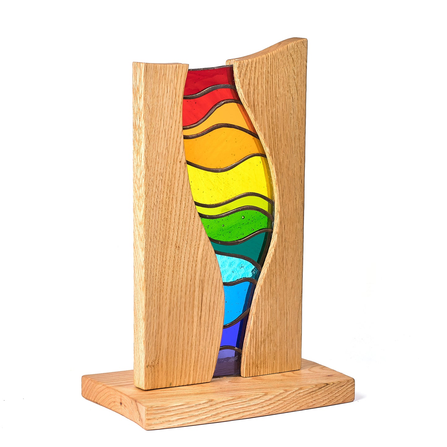 Rainbow Flow Stained Glass Stand