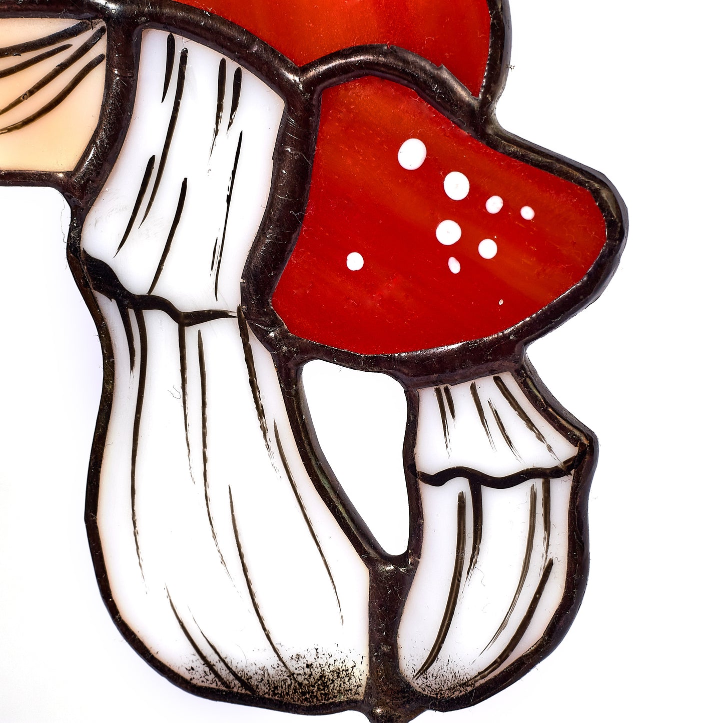 Fly Agaric Mushroom Stained Glass Plant Pot Hugger