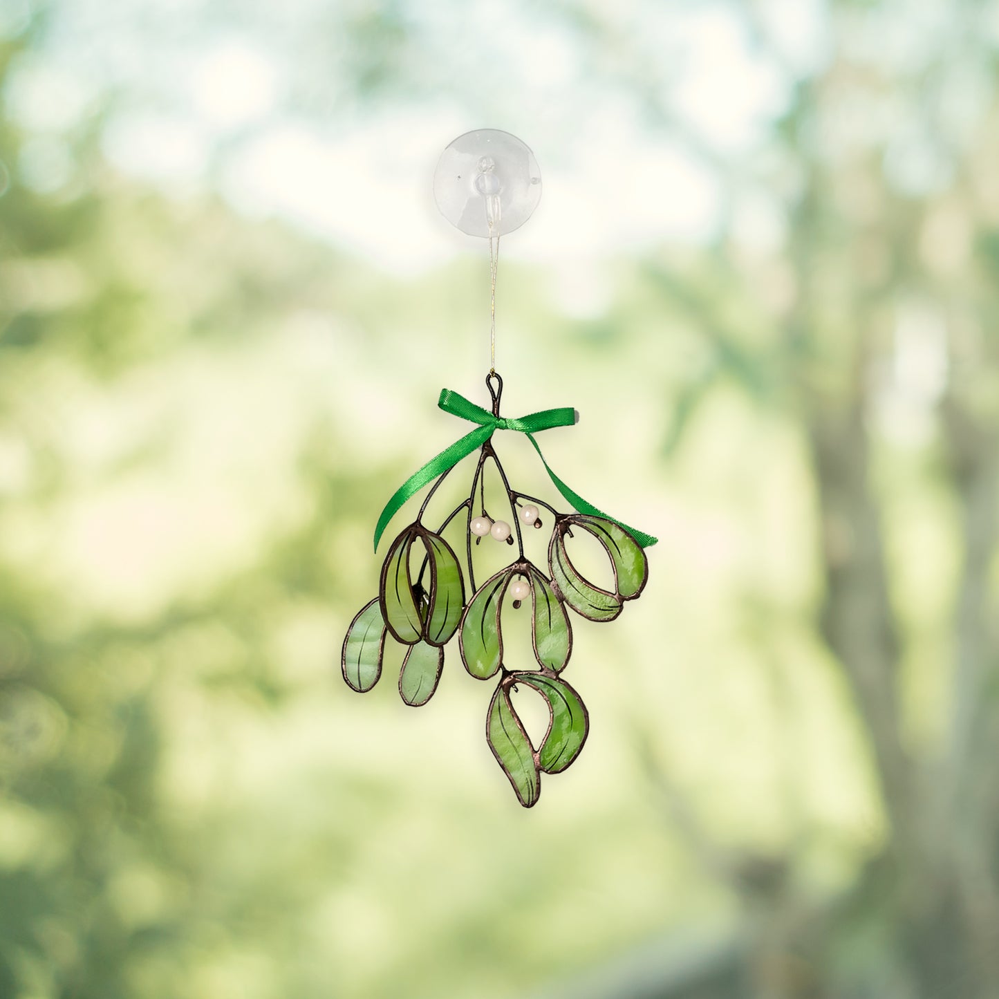 Stained Glass Mistletoe Symbol