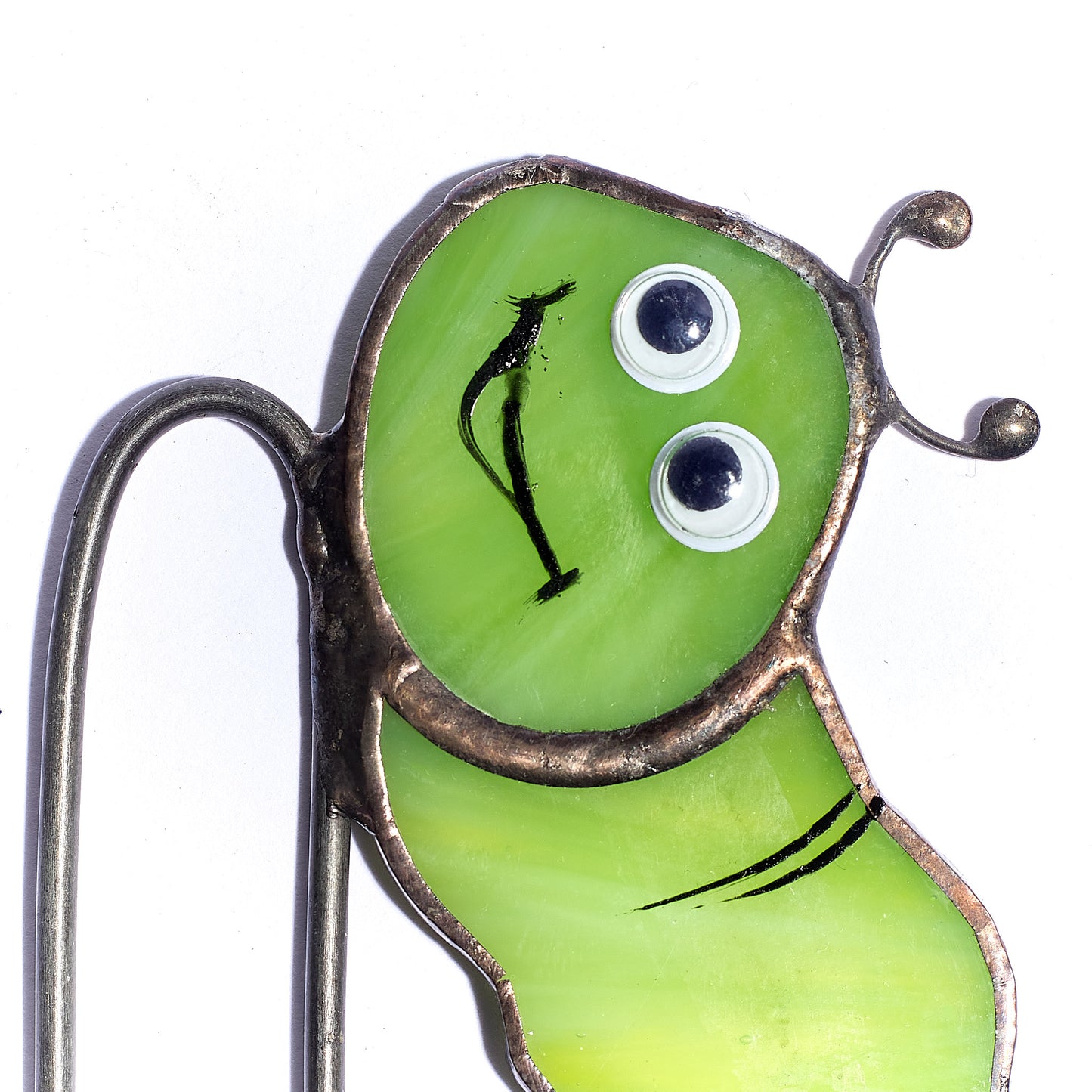 Funny Worm Plant Pot Stained Glass Decor