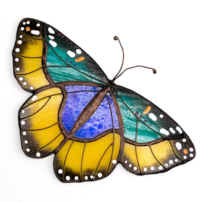 Euphaedra Butterfly Stained Glass Bookends