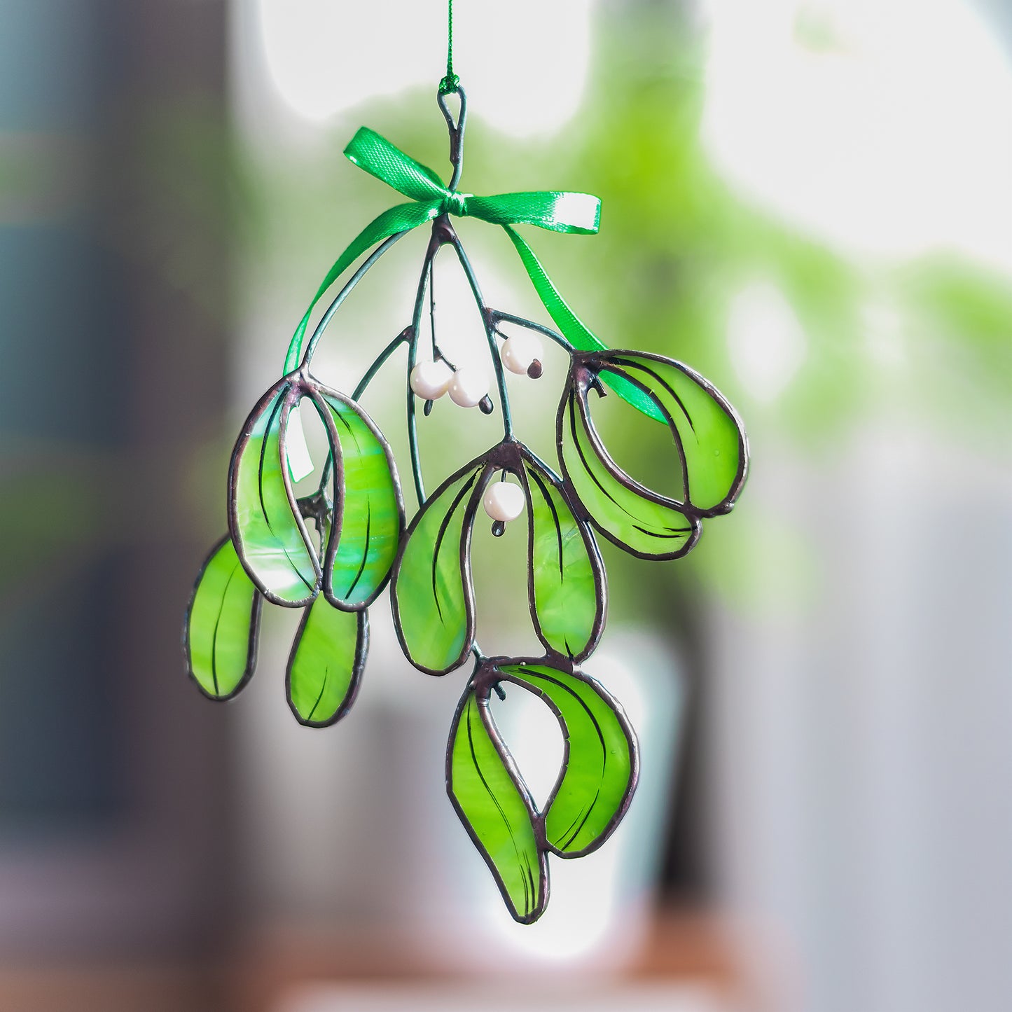 Stained Glass Mistletoe Symbol