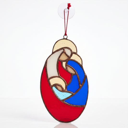 Holy Family Stained Glass Suncatcher