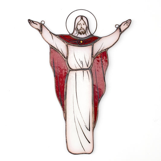 Jesus Heavenly Ascension Stained Glass Suncatcher
