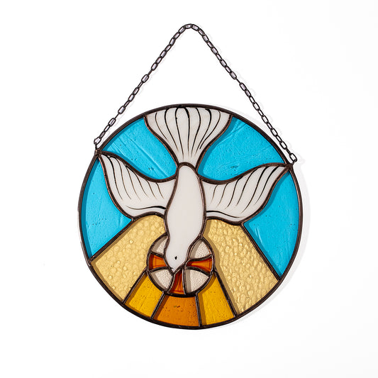 Stained Glass Holy Spirit Dove Suncatcher