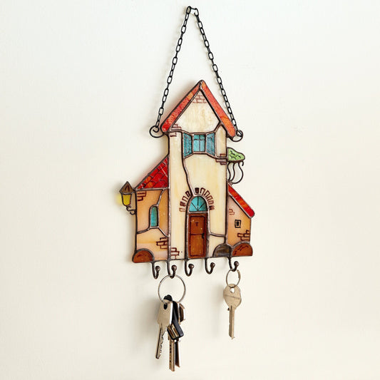 Wall Stained Glass Key Holder