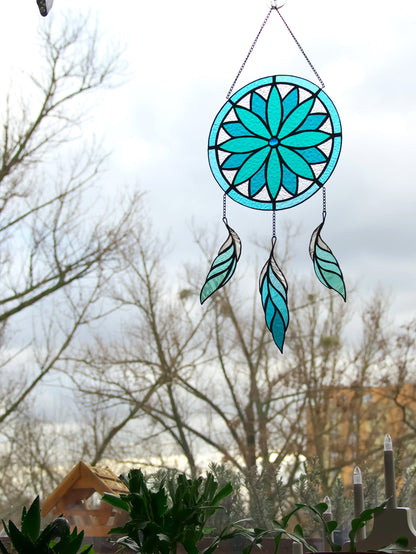 Dreamcatcher Stained Glass Suncatcher