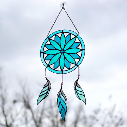 Dreamcatcher Stained Glass Suncatcher