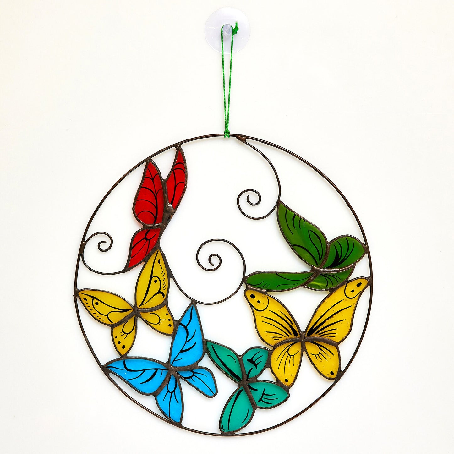 Butterflies Stained Glass Suncatcher