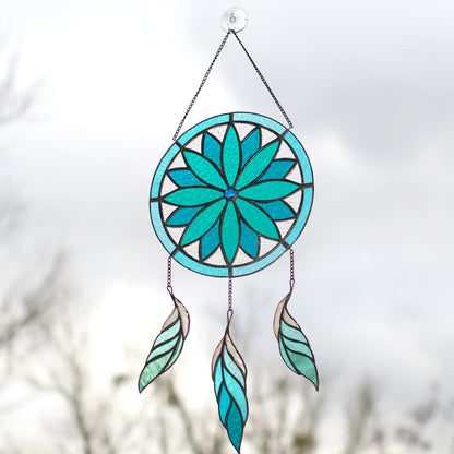 Dreamcatcher Stained Glass Suncatcher
