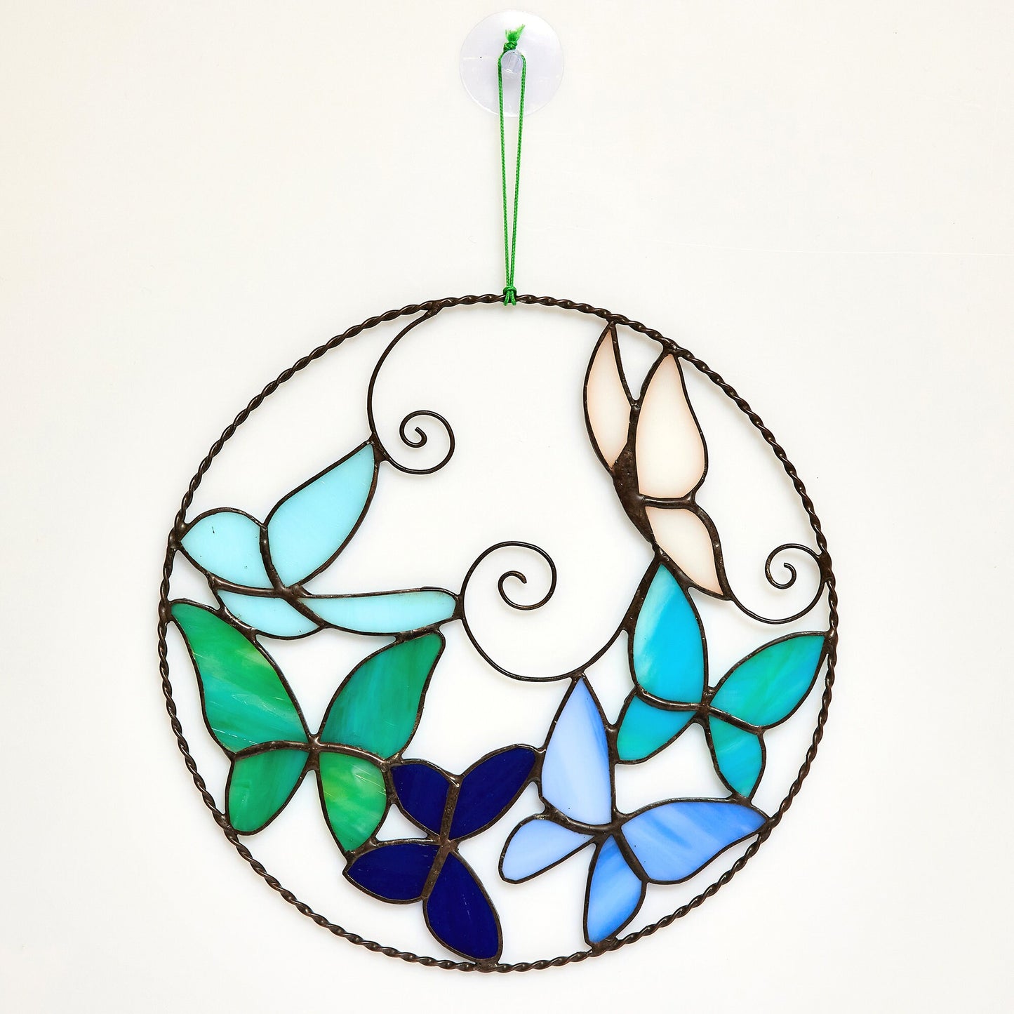 Butterflies Stained Glass Suncatcher