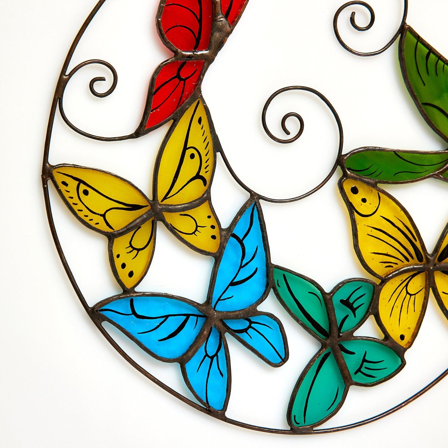 Butterflies Stained Glass Suncatcher