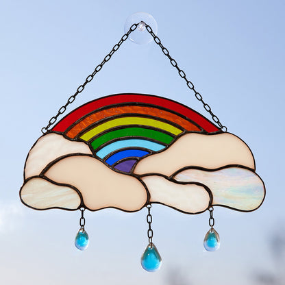 Rainbow Stained Glass Suncatcher