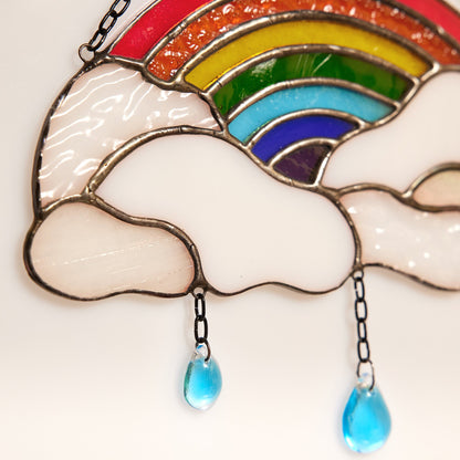 Rainbow Stained Glass Suncatcher