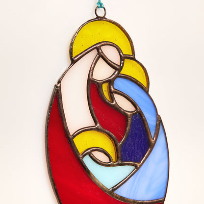 Holy Family Stained Glass Suncathcer