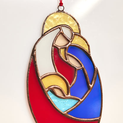 Holy Family Stained Glass Suncathcer