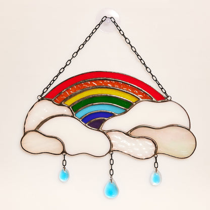 Rainbow Stained Glass Suncatcher