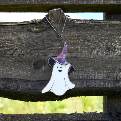 Little Ghost Stained Glass Halloween Decoration