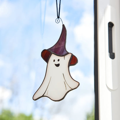 Little Ghost Stained Glass Halloween Decoration