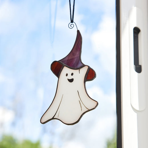 Little Ghost Stained Glass Halloween Decoration