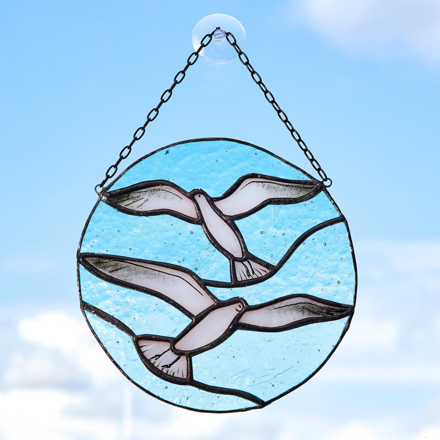 Seagull Stained Glass Suncatcher