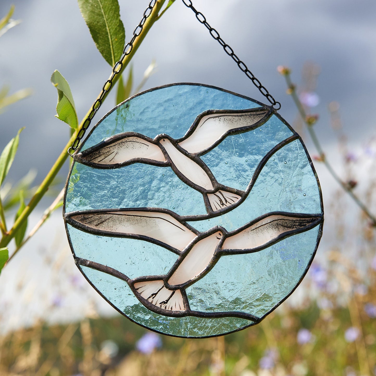 Seagull Stained Glass Suncatcher