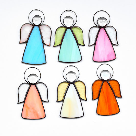 Christmas Stained Glass Angels