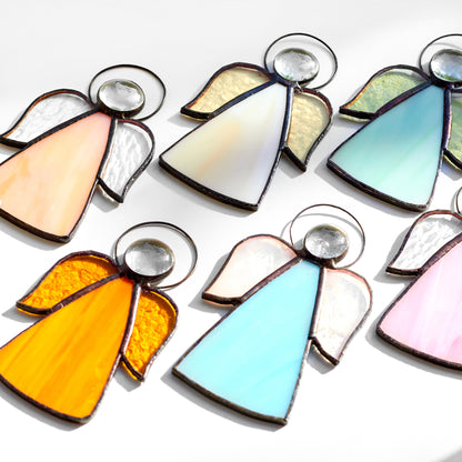 Set of 3/10/20 Stained Glass Christmas Angels