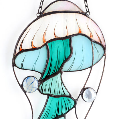 Jellyfish Stained Glass Suncatcher
