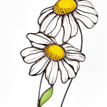 Сhamomile Flower Stained Glass Tabletop